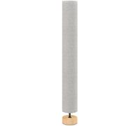 HOMCOM Lampadaire sur pied de salon avec abat-jour en lin, interrupteur à pied, 2 x douille E27, 120 cm, gris