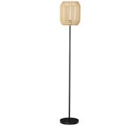 HOMCOM Lampadaire sur pied salon abat-jour en corde de papier design naturel base E27 Max. 40W - Ø 26 x 158H cm