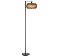 HOMCOM Lampadaire sur pied salon, lampe sur pied dimmable, 3 températures de couleur, télécommande, 52x33x170cm, noir