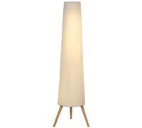 HOMCOM Lampadaire sur Pied Trépied avec Interrupteur au Pied et Luminosité Réglable, 46x46x153 cm, Blanc