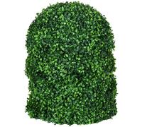 HOMCOM Lot de 2 boules de buis buxus déco decoration verdure artificiel Φ40 cm diamètre intérieur extérieur plantes rond vert