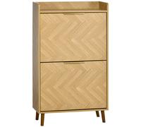 HOMCOM – Meuble à chaussures – Panneaux de particules – 70 x 30 x 120 cm – Bois naturel