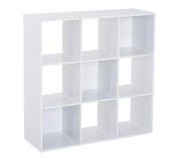 HOMCOM Meuble de Rangement Bibliothèque Etagère Contemporaine Cubes 9 Casiers