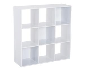 HOMCOM Meuble de Rangement Bibliothèque Etagère Contemporaine Cubes 9 Casiers