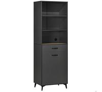 HOMCOM - Meuble de rangement - Panneaux de particules - 60x42x180cm - Gris