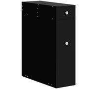 HOMCOM Meuble pour Toilette Salle de Bain Rangement Papier 17 x 48 x 58 cm | Papier Toilette, 2 Tiroirs Organisateur, MDF
