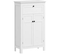 HOMCOM Meuble Salle de Bain Rangement Tiroir 60 x 30 x 102,5 cm Blanc | Meuble de Rangement, Armoire Salle de Bain avec Placard, Étagères Réglables, pour Salon Cuisine