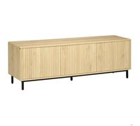HOMCOM - Meuble TV - Panneau de particules - 150x40x51cm - Bois naturel