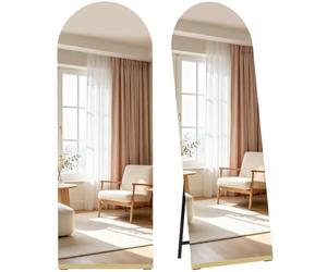 HOMCOM Miroir courbé Pleine Longueur au Sol 160x50 cm sans Cadre