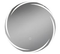 HOMCOM Miroir de salle de bain rond à LED 60x60 cm Miroir mural Anti-buée Mémoire 3 températures de couleur Luminosité réglable