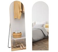 HomCom Miroir sur pied ou mural 50 x 150 cm ton doré G