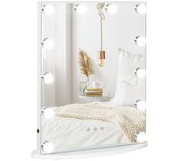 HOMCOM Miroir Hollywood LED Luminosité Réglable, Idéal pour Coiffeuse Élégante Aosom France