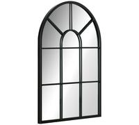 HOMCOM Miroir mural en métal cadre doré en forme de voûtée - 70 x 50 cm - décoration pour entrée ,chambre à coucher, salon