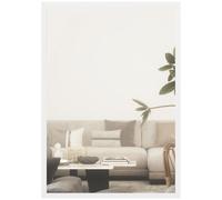 HOMCOM Miroir Mural Rectangulaire 60 x 40 cm, Cadre en Bois Blanc | Idéal pour Salle de Bain, Salon, Chambre