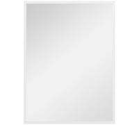 HomCom Miroir mural rectangulaire 60 x 80 cm cadre en MDF blanc