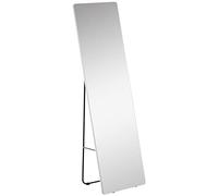 HOMCOM Miroir Pleine Longueur 63"x18" sur Pied ou Mural, Argenté