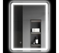 HOMCOM Miroir Salle De Bain avec Éclairage LED Mural 60 x 80 cm Argenté | 3 Couleurs Lumière, Dimmable, Antibuée, Mémoire, Capteur Tactile, Verre Trempé, IP44, Montage Horizontale/Verticale