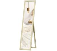 HOMCOM - Miroir sur pied rectangulaire - MDF - 37x37x154cm - bois naturel