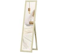 HOMCOM - Miroir sur pied rectangulaire - MDF - 37x37x154cm - bois naturel