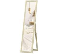 HOMCOM - Miroir sur pied rectangulaire - MDF - 37x37x154cm - bois naturel