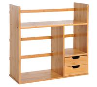 organisateur de bureau HOMCOM Bois 48x20x46cm Marron
