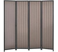 HOMCOM Paravent Interieur en Bois 4 Panneaux 180 x 180 cm séparateur de pièce Pliable cloison de séparation pour Salon Chambre à Coucher Maison, Marron