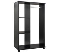 HOMCOM - Armoire penderie mobile - Panneaux de particules 1 - 80x40x128cm - Noir