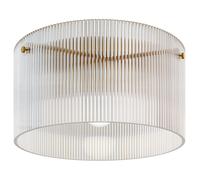 HOMCOM Plafonnier LED 40W base E27 moderne pour salon, couloir, salle à manger, cuisine, transparent