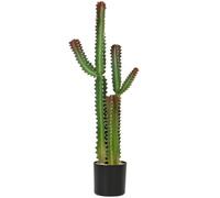 Plante artificielle - HOMCOM - arbre artificiel cactus en pot 111 cm - pour maison, bureau, salon, chambre - plastique - vert