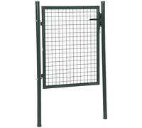 HOMCOM Portail en Maille de Jardin portillon de Jardin portillon de Patio Porte de terrasse extérieur Acier dim. 97L x 150H cm Vert