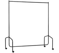 Homcom Portant Tringle à Vêtements en Acier Noir 152 x 33 x 6 cm Charge max.140 Kg