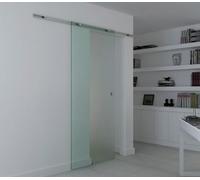 HOMCOM Porte coulissante en verre dépoli 775/900/1025 x 2050 mm | Porte en verre, porte de chambre