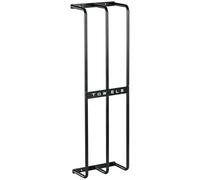 HOMCOM Porte Serviettes Mural 3 Barres Porte Serviettes de Salle de Bain en métal - Peut contenir jusqu'à 6 Serviettes, dim. 21l x 12P x 74H cm, Noir