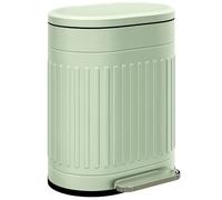 HOMCOM Poubelle 20L Poubelle à pédale avec couvercle et pédale, conteneur de déchets avec seau intérieur amovible, fonction Soft-Close pour salon, bureau, vert, 36,5 x 31,2 x 45 cm