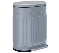 HOMCOM Poubelle à pédale - 20 l - Avec couvercle et pédale - Poubelle avec seau intérieur amovible - Fonction Soft Close - Pour salon, bureau - Gris - 36,5 x 31,2 x 45 cm