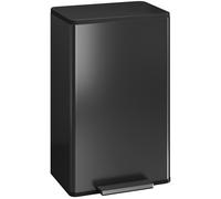 HOMCOM Poubelle de cuisine 45 L à pédale, couvercle à fermeture douce, bac intérieur amovible