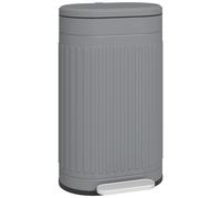HOMCOM Poubelle de cuisine poubelle à pédale 30L couvercle à fermeture douce seau intérieur amovible 36,5 x 31,2 x 60,8 cm gris