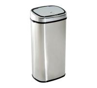 HOMCOM Poubelle Sensor Automatique Design Original 68 Litres pour Cuisine Bureau Sale Office Acier Inox
