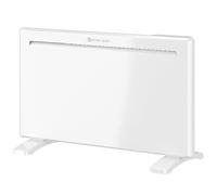 HOMCOM Radiateur Électrique 1500 W Connecté WiFi Sur Pied ou Mural, Commandes Vocales, 4 Modes, Écran LED, 70x21,5x43,5cm Blanc