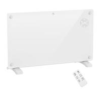 HomCom Radiateur électrique 1500W mural/au sol, minuterie 24 heures/hebdomadaire, thermostat, Blanc