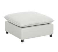 HOMCOM Repose pied salon carré, ottoman avec pieds en plastique, pouf salon pour chambre à coucher, entrée, 75x75x40 cm, gris