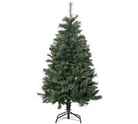 HOMCOM Sapin arbre de Noël artificiel 665 branches + support pied hauteur 150 cm vert