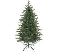HOMCOM Sapin de Noël Artificiel 150 cm 1202 Pointes de Branche Articulée | Arbre de Noël Réaliste, Support Pliable, Facile à Monter et Ranger, Plastique Ignifuge, pour Maison Bureau, Vert