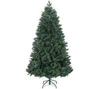 Sapin de Noël artificiel H.180 cm 1061 branches épines grand réalisme métal PVC PE vert Vert G