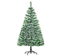 HOMCOM Sapin de Noël Artificiel Aspect enneigé Ø 75 x 150H cm 416 Branches épines Imitation Nordmann Grand réalisme
