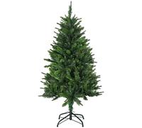 HOMCOM Sapin de Noël artificiel avec 310 branches support en acier socle pliable en acier hauteur 120 cm vert