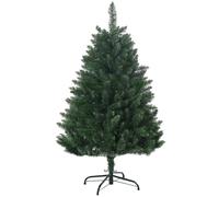 HOMCOM Sapin de Noël artificiel sapin artificiel 305 branches avec pied croix acier amovible Ø 85 x 120H cm vert