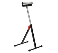 HOMCOM Servante d'atelier à rouleau pliable, support avec rouleau hauteur réglable 68 à 110 cm, charge max. 90 kg, support de rouleau à billes, noir