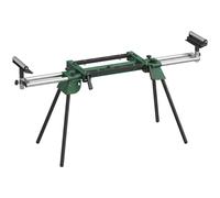 HOMCOM Support pour Scie à Onglet Pliable Universel avec 2 Rouleaux de Support Hauteur et Largeur Réglables Charge 200 kg Vert