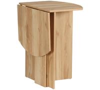 HOMCOM Table à Manger Pliante Gain de Place en Bois, 90x60x74cm, Chêne